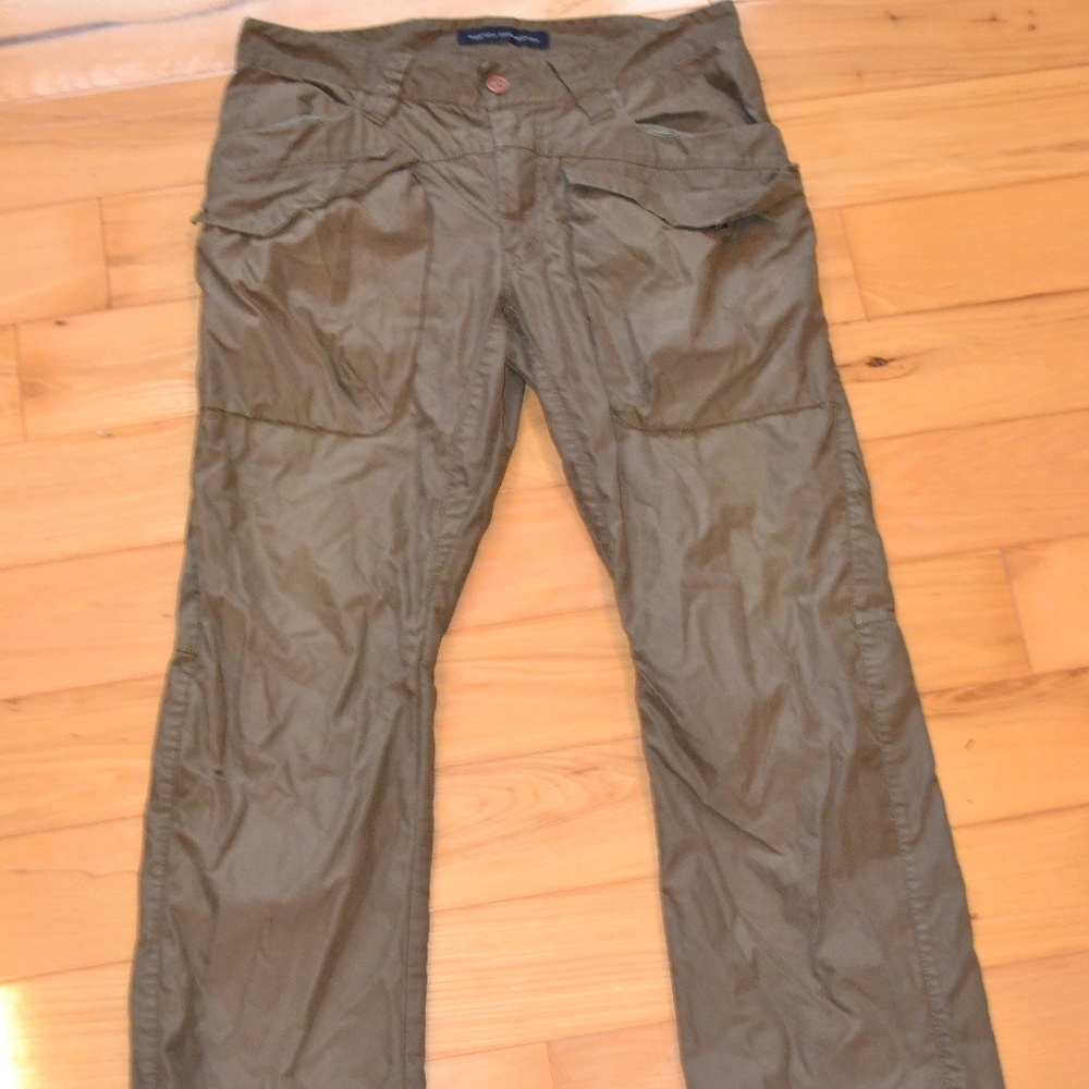 French connection olive green cargo pants 30 30x34